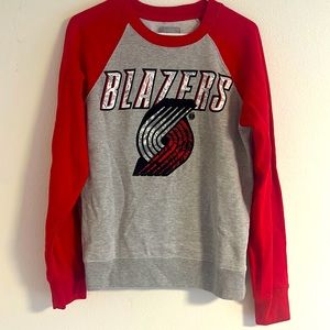 Portland Trail Blazer red & gray sweater